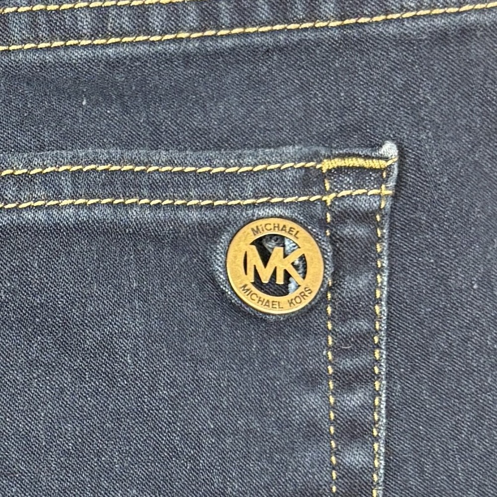 Michael Kors Izzy Skinny Jeans Womens 8 Dark Wash Stretch Denim Mid Rise - Picture 5 of 10